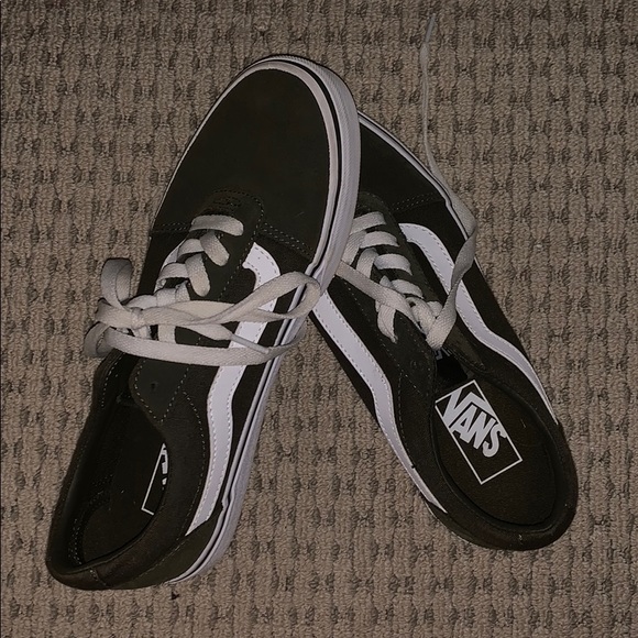 Vans Shoes - Never worn olive green vans.